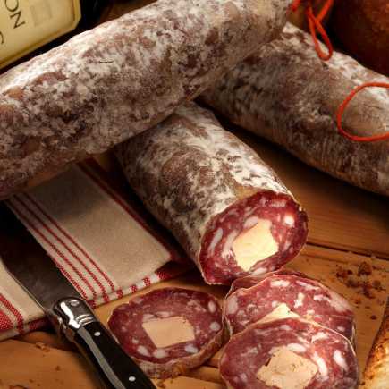 Saucisson sec au foie gras de canard  - 260 g