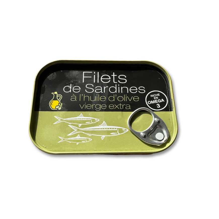 Filets de sardines à l'huile d'olive vierge extra - 100 g
